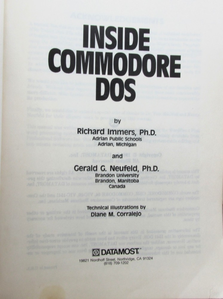 Inside Commodore DOS and Commodore 128/128D System Guide 2 Books