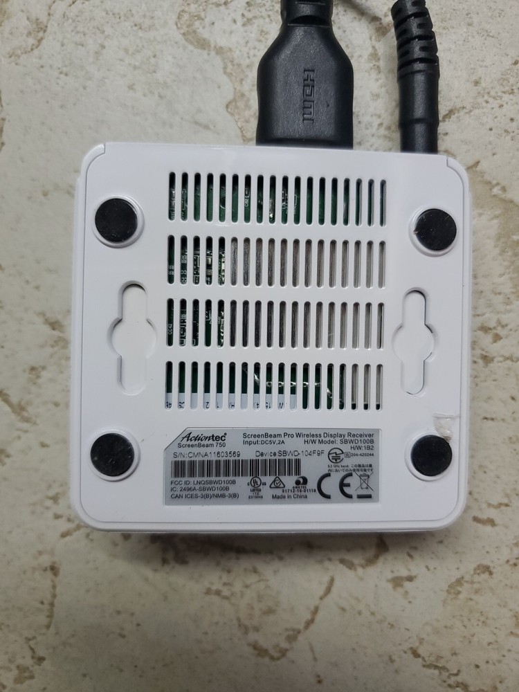 ACTIONTEC ScreenBeam Series Wireless Display Receiver Pro W AC & HDMI cables