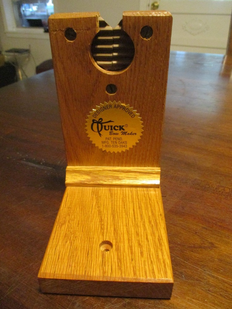 Designer Approved Quick Bow Maker mfg. Ten Oaks
