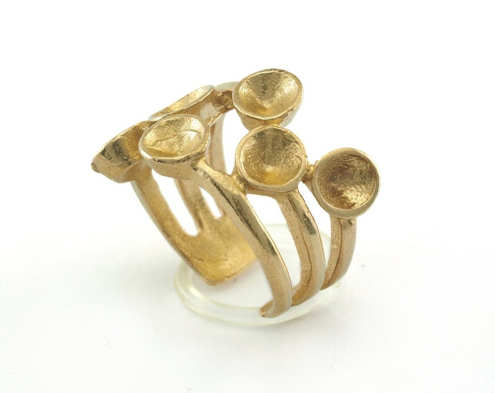 Ring Adjustable Ring Setting - Raw Brass (18.5mm 8.5US inner size 3361