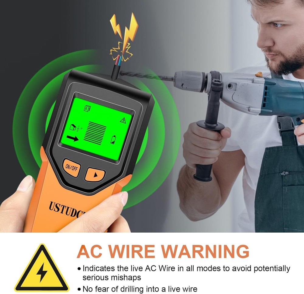 Stud Finder - 5 in 1 Electronic Stud Finder Wall Scanner, Stud Sensor with Digit