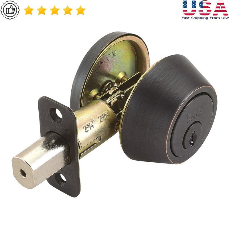 Single Cylinder Deadbolt Lock Adjustable Backset Home Security Hardware New
