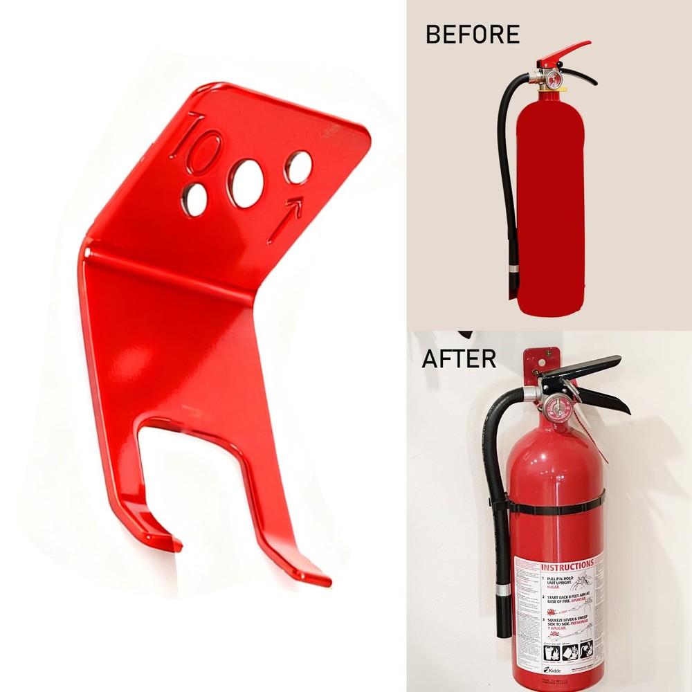 8 Pack Fire Extinguisher Mount Bracket Wall Hook Holder Hanger 10 Lb
