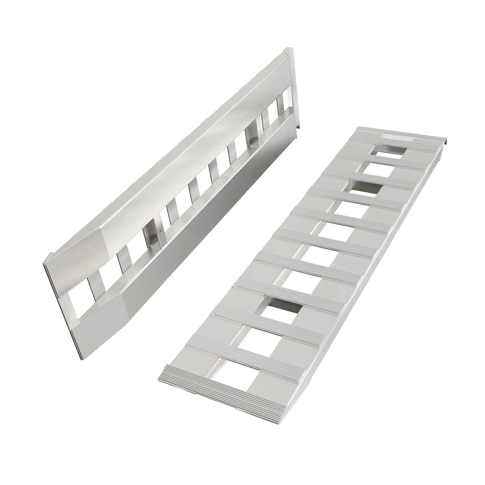 Pair Aluminum 6800LBS Hook End Ramps For Truck Car Auto Trailer 60''X15''