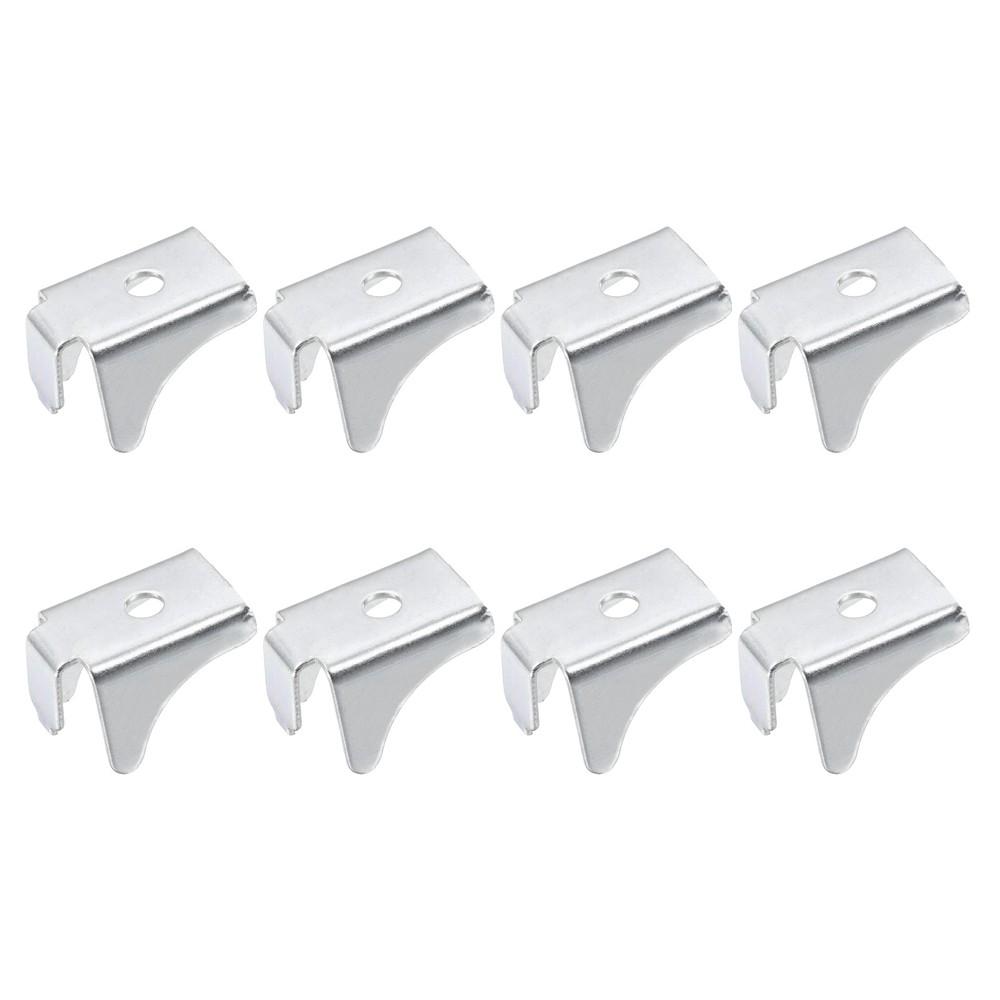 8pcs shelf clip, adjustable triangle clip 9mm, silver