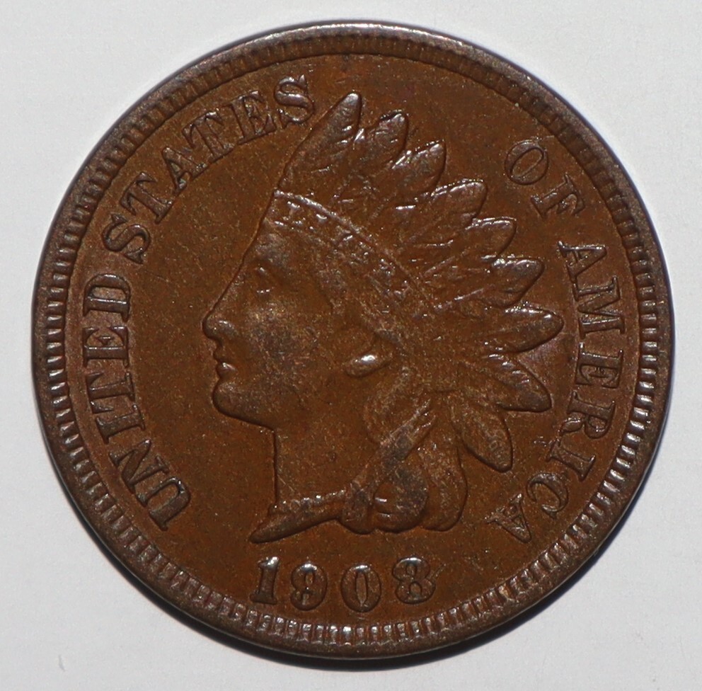 1908 Indian Head Cent XF (F187)