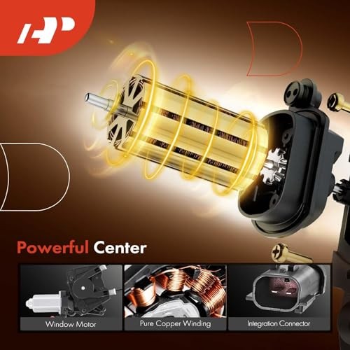 Dodge Front Driver Side Power Window Regulator with Motor Replacement