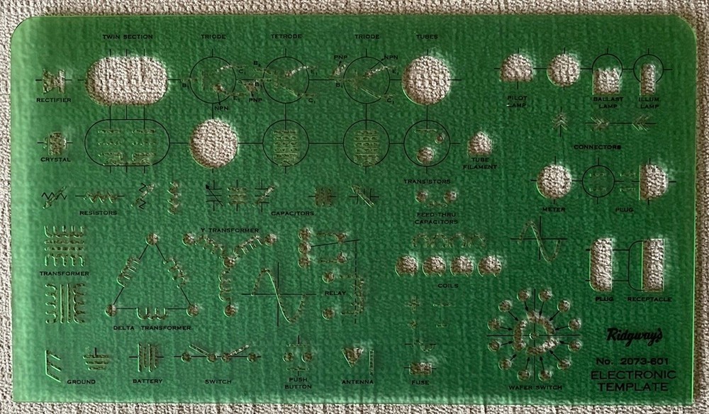 Ridgway's No. 2073-601 Electronic Template