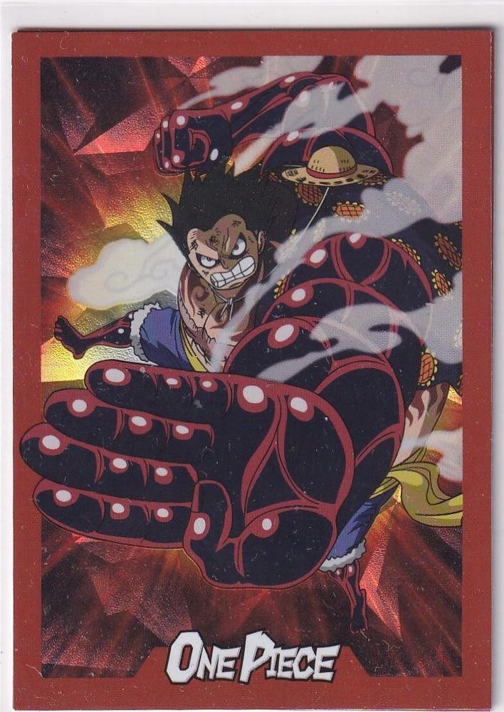 Panini One Piece 25th Anniversary Card No. 7 Monkey D. Luffy Rainbow Parallel