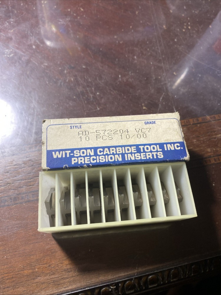 Qty.10 Wit-Son Carbide Inserts AD-572204 VC7 (E11)