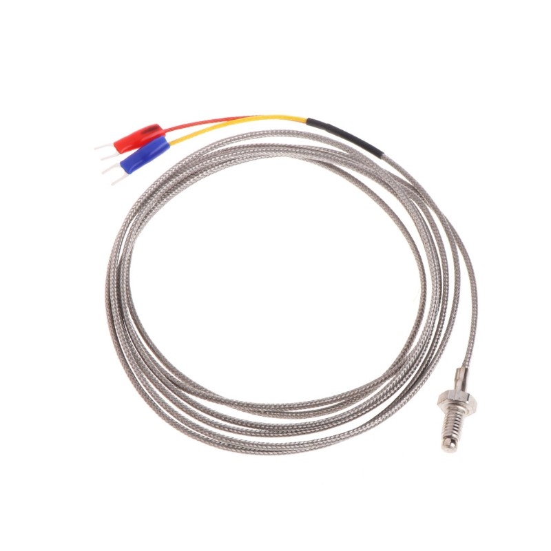 J Type M6 Screw Probe Thermocouple Temperature Sensor with 2M Cable for Industry