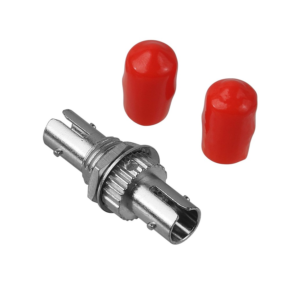 -50pcs ST Simplex Coupler ST to ST Simplex Singlemode Coupler ST to ST Bulkhe...