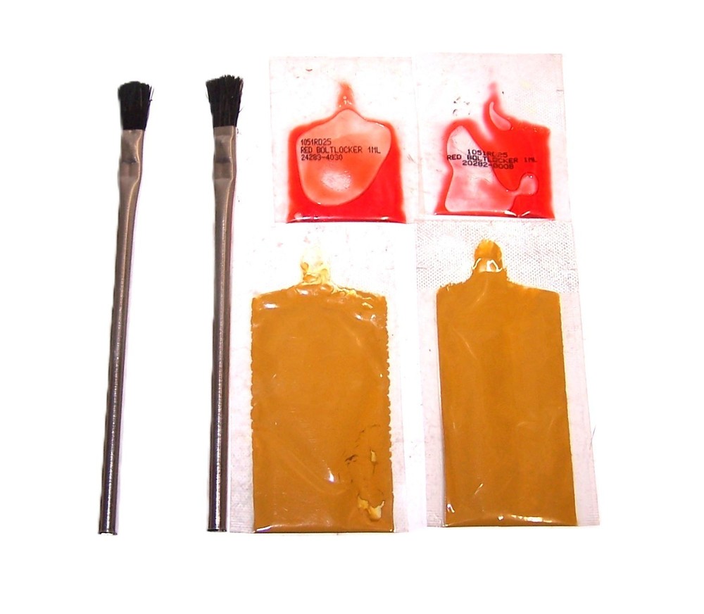Gear Marking Compound with Thread Locker & Brush's 2 Brush 2 Compound 2 Locker