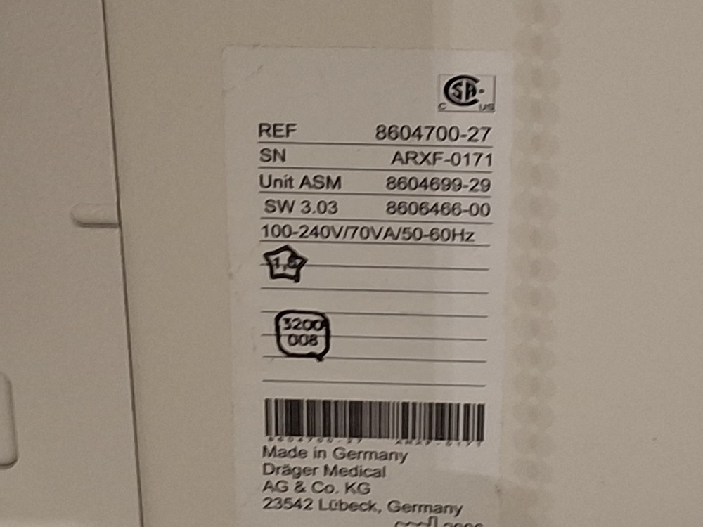 Draeger Medical Fabius GS Anesthesia Machine
