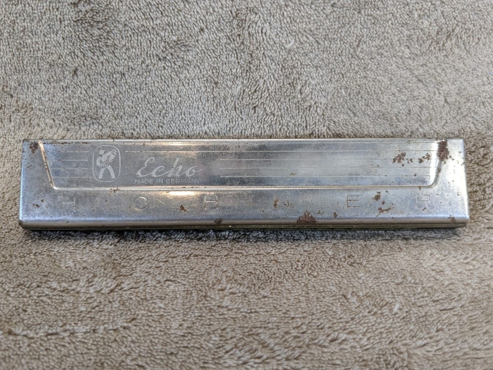 Vintage Hohner Echo Harmonica Made in Germany Octave 40 Hole