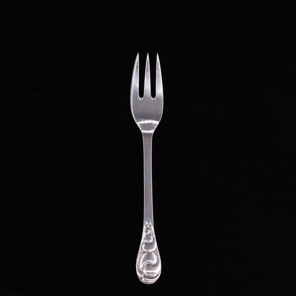 Evald Nielsen. No. 4. Silver Pastry Fork.