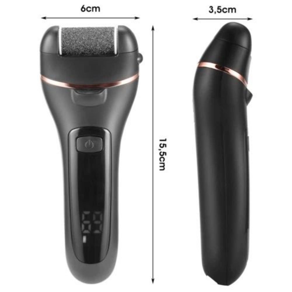 Electric callus remover test winner with3 replacement rollers to remove calluses