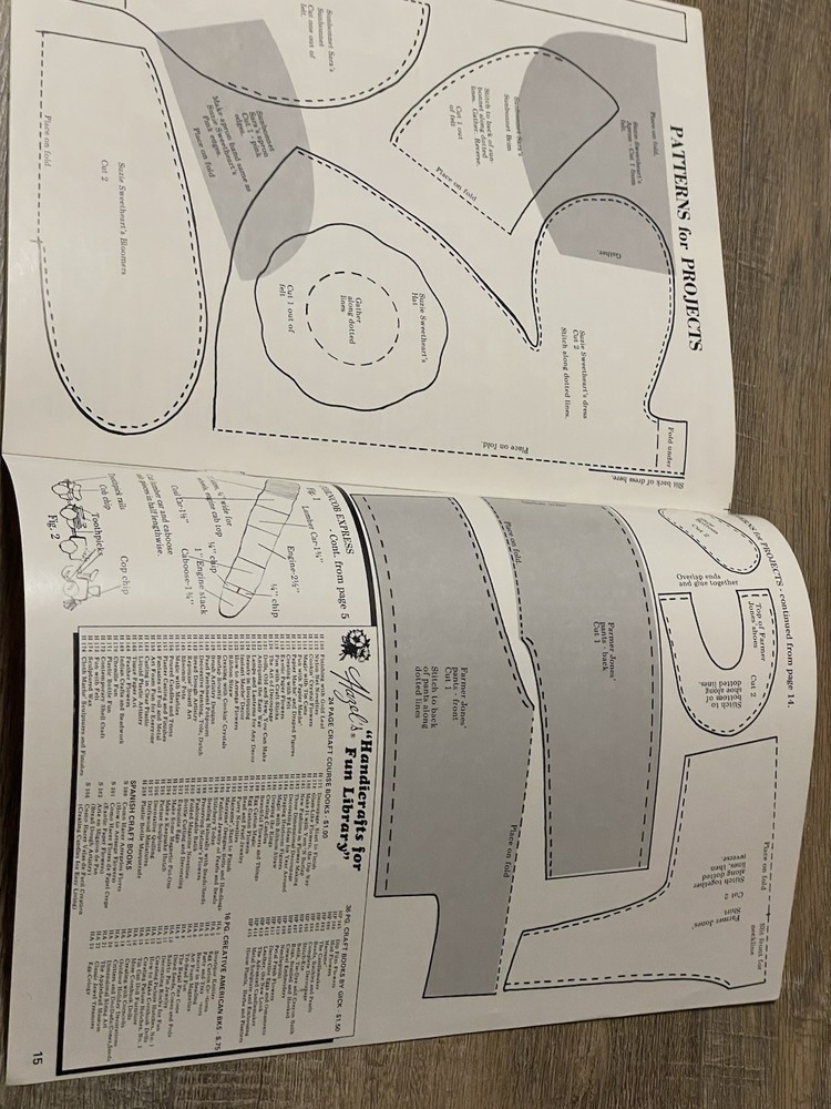 Creating With Corncobs Farm Toy Projects Instruction Pattern Design Booklet 1973
