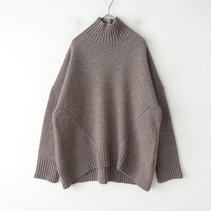 MICA&DEAL Wool High-Neck Knit Pullover (Size F)