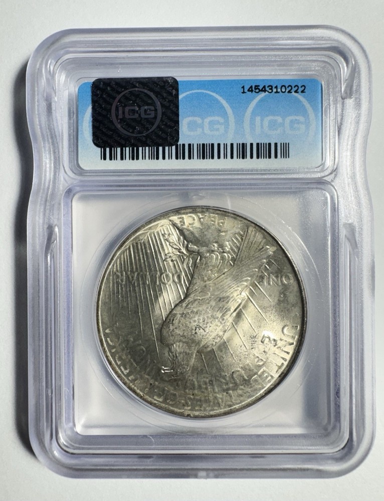 1923 Peace Silver Dollar ICG MS63