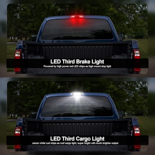 F1 Style Strobe LED 3rd Third Brake Light (1999-2016)-White Clear Len-B Model