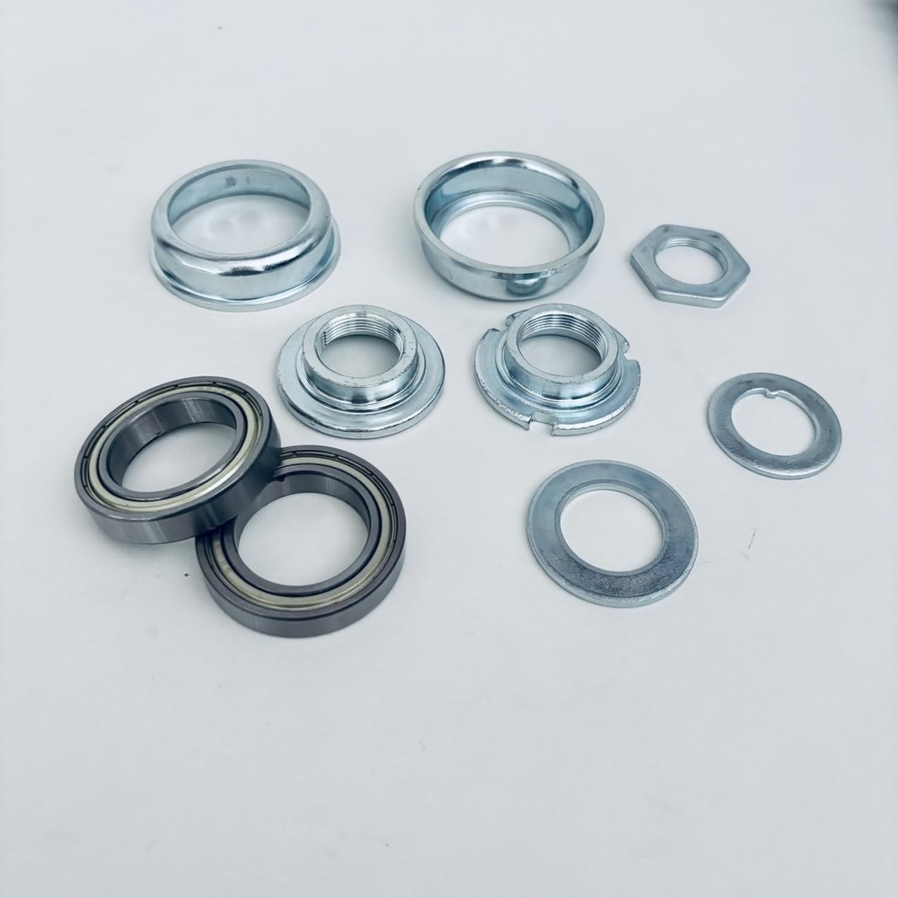 Bottom Bracket Cup Set for One Piece Silver Color 2 Inch 52mm OD