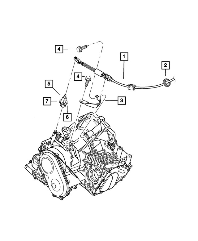 Genuine Mopar Gearshift Control Lever Nut Mounting 6511861AA