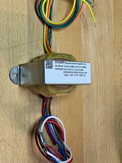 OT20PP- STD Output transformer 25VA & 8K/6K6 to 4/8/16 ohm