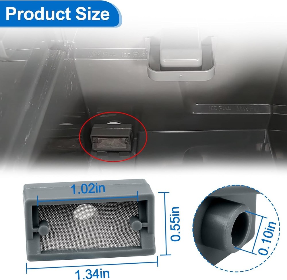 2 pack Ice Maker Filter Piece Fit for GE Profile Opal 2.0 Nugget Ice Maker