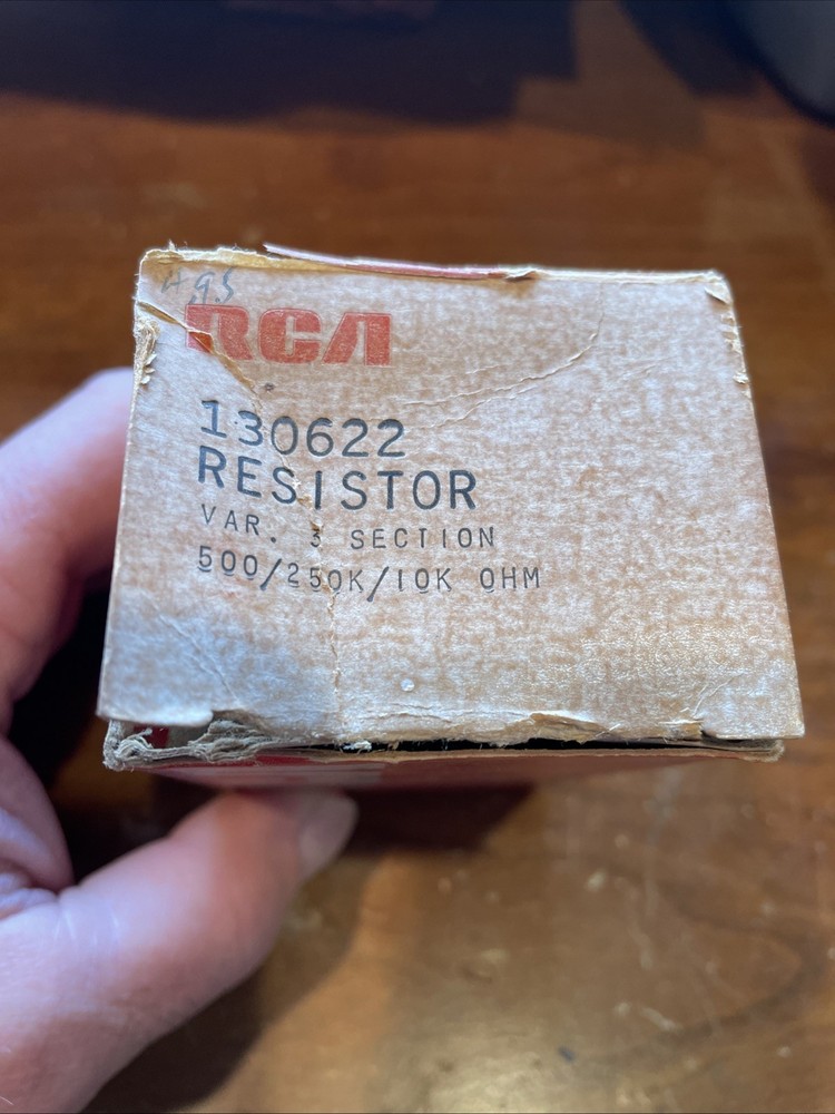 New Old Stock RCA Variable Resistor 3 Section Part # 130622