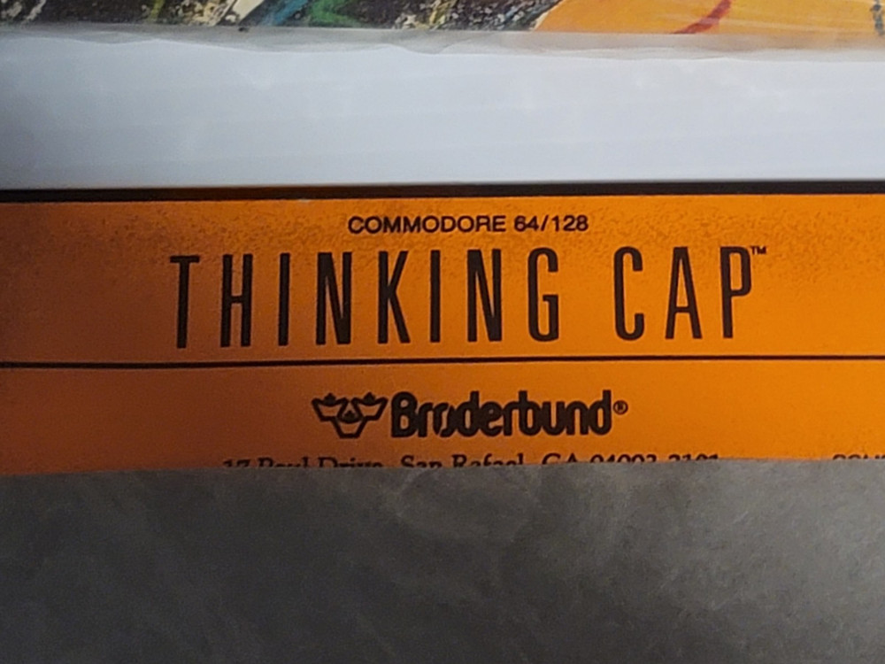 Thinking Cap The Outline Processor by Broderbund for C64 - C128 RARE. UNTESTED