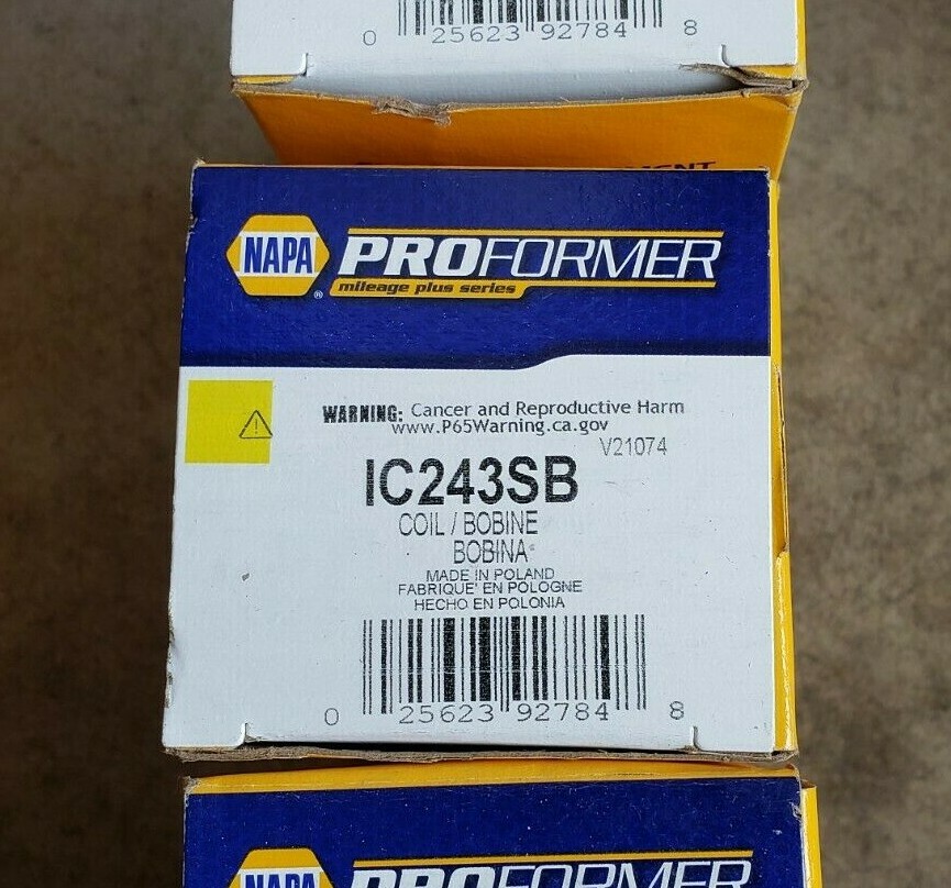 NAPA ECHLIN IGNITION COIL STANDARD IC243SB