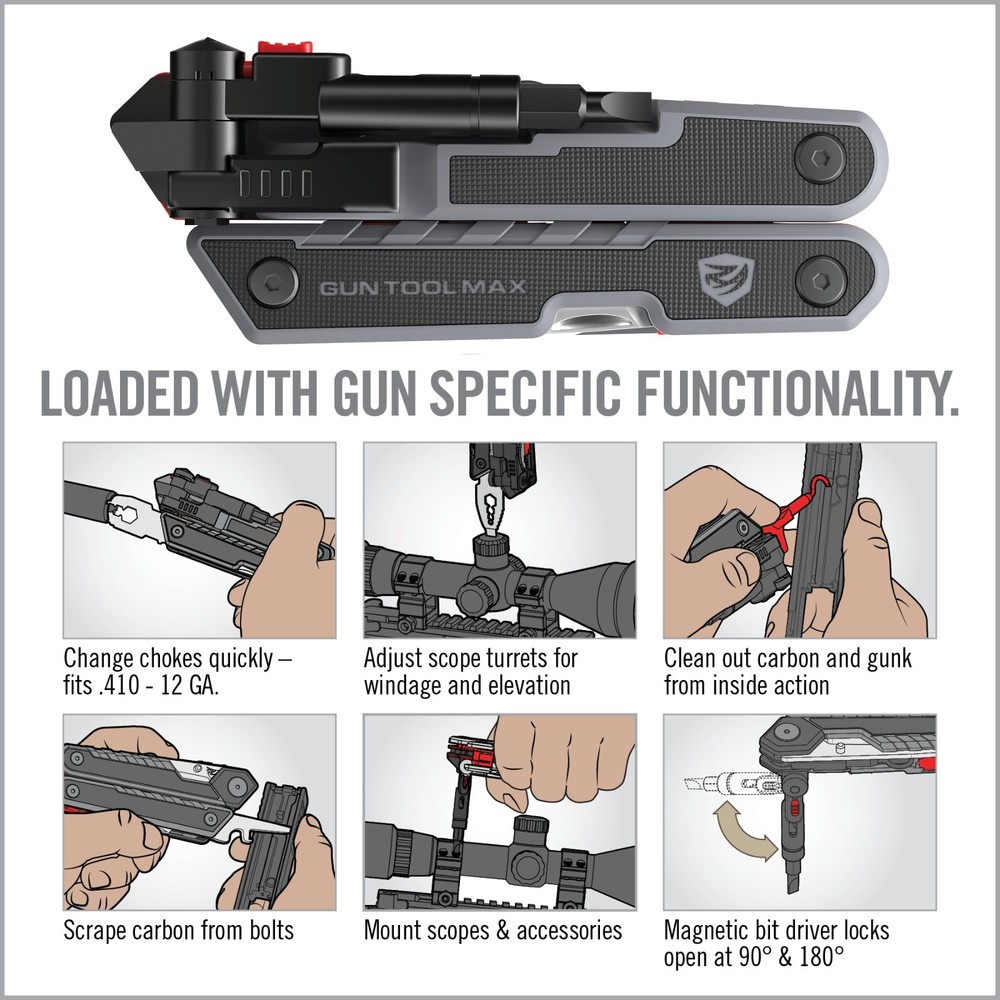 Real Avid Gun Tool Max - 37-in-1 Multitool for Gunsmithing