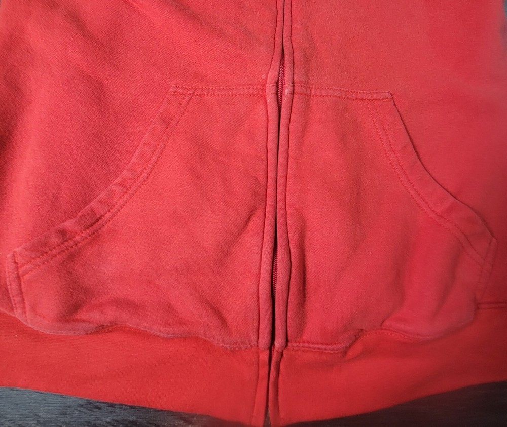 Ohio State Buckeyes Red Full Zip Jacket Size Youth Boys Medium *Notes