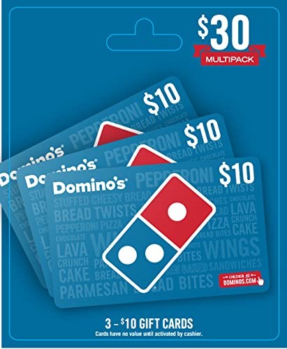Dominos Multi Pack Gift Cards 3-$10