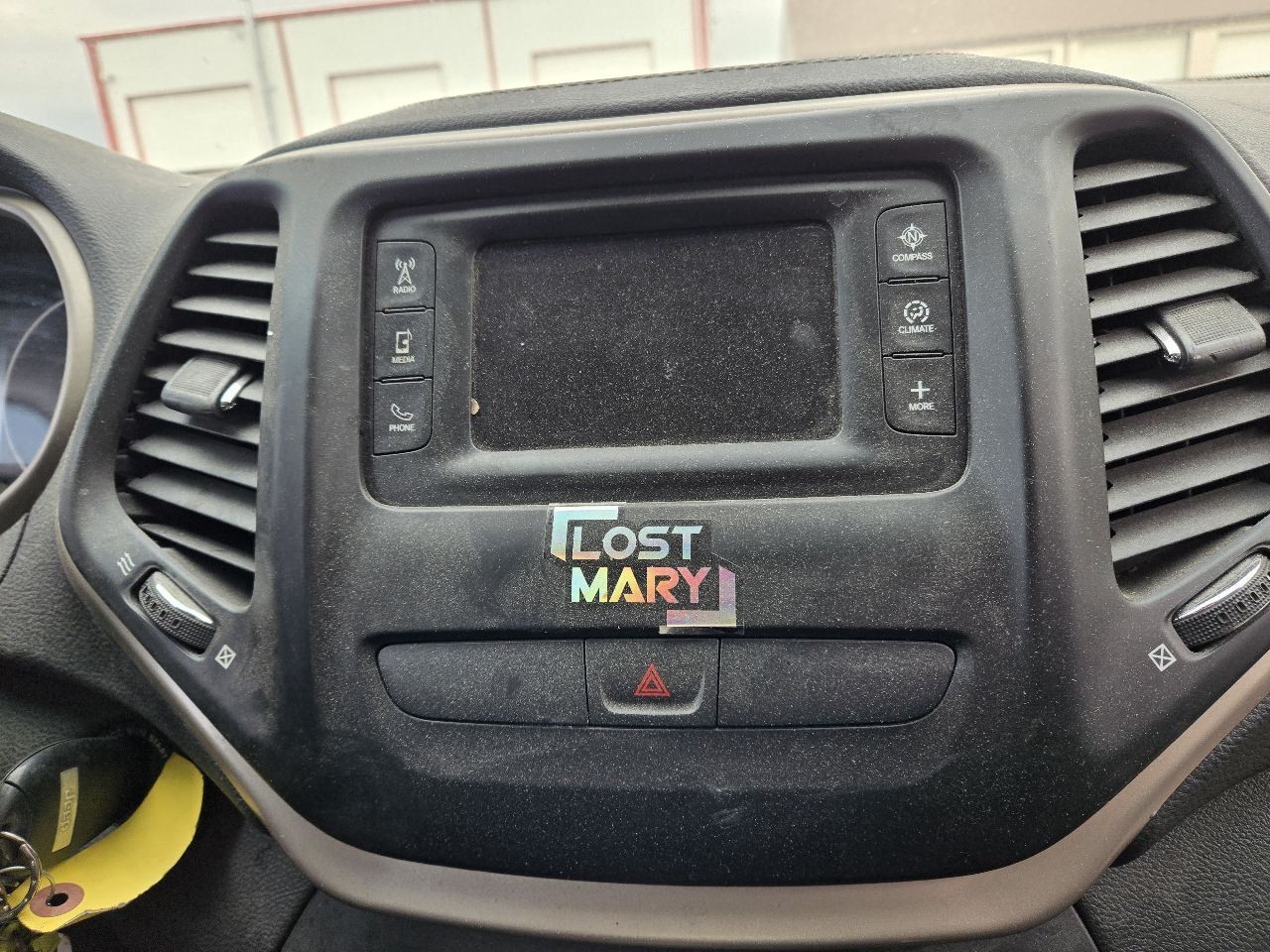 2015 Jeep Cherokee Radio Receiver 5" Display Screen w/o Satellite Radio