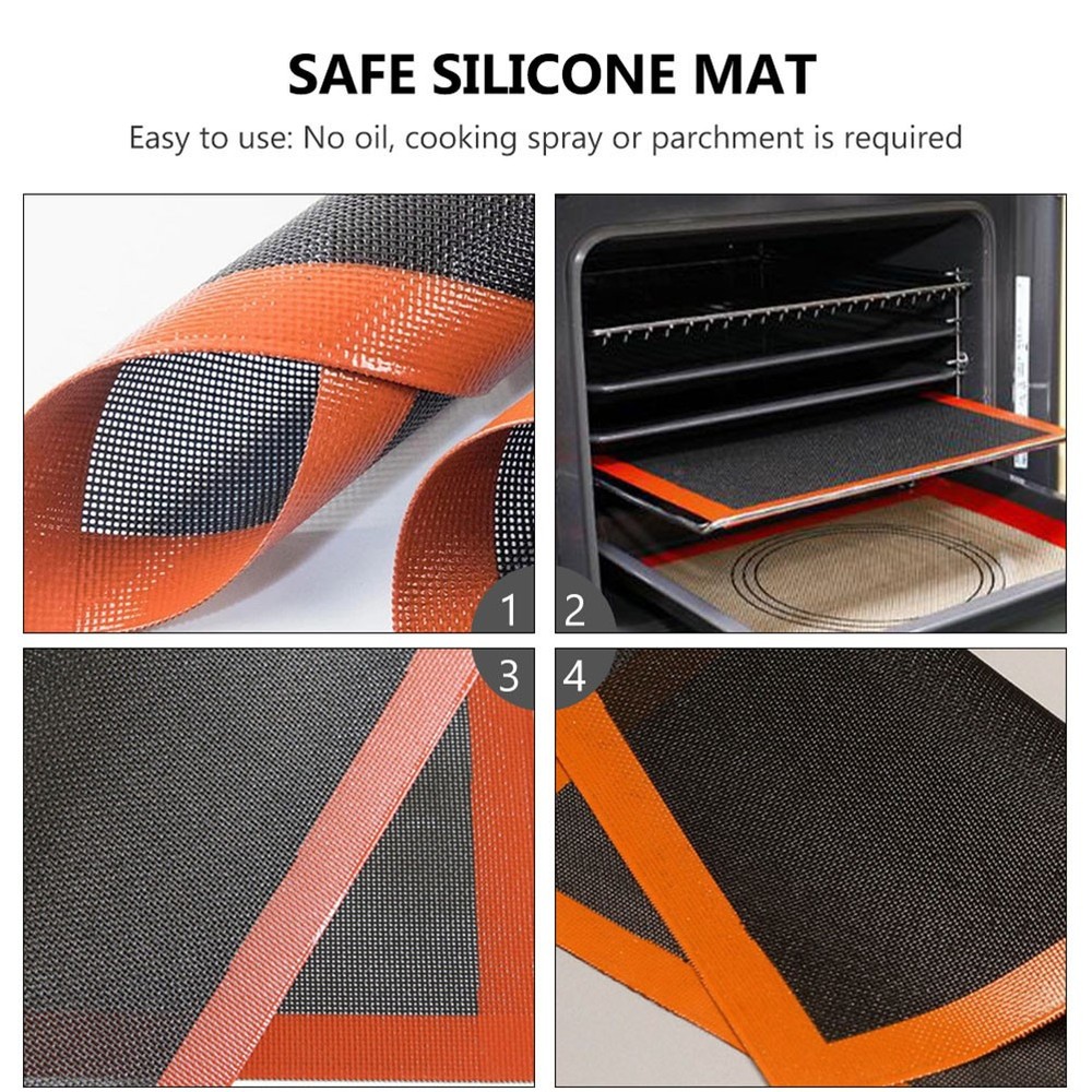 2 Pcs Cookie Mats for Baking Tray Kitchen Tools Insulation Cloth