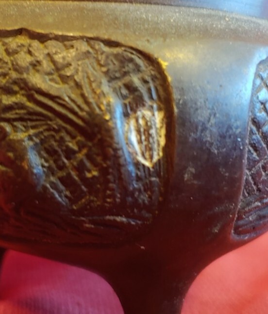 Antique Old Vintage Asian Bronze Incense Burner