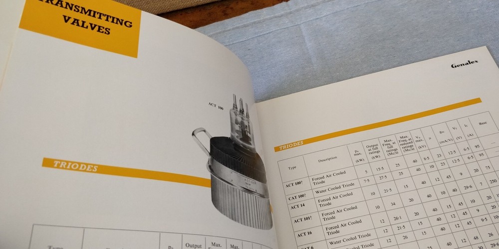 1959 Genalex ~ Valves & cathode ray Tubes ~ Catalog