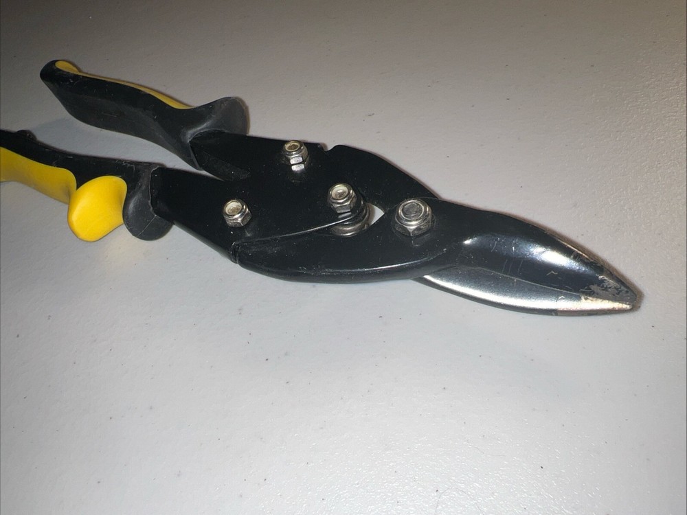 Task Force Aviation Snips - Chrome Vanadium - Yellow/Black Handle - 10”