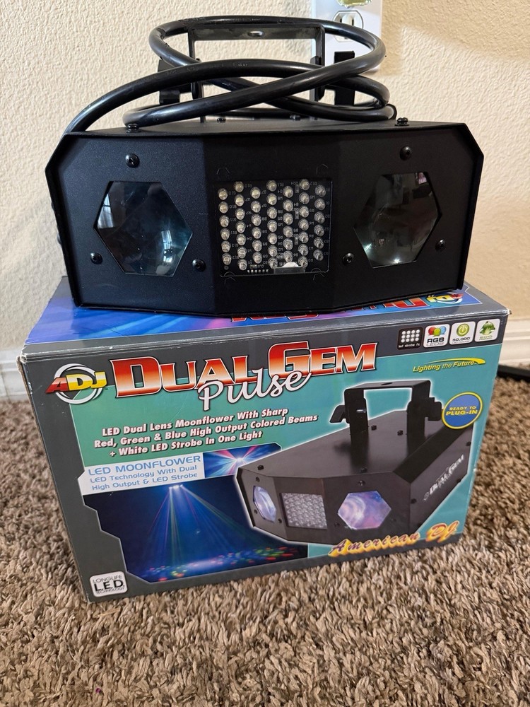 American DJ Dual Gem Pulse Party Strobe Effects light