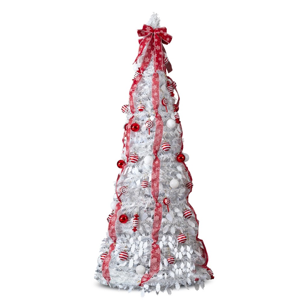 6 FT Fully Decorated Pre-lit Christmas Tree
