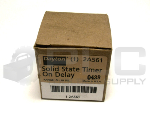 NEW DAYTON 2A561 SOLID STATE TIMER ON DELAY