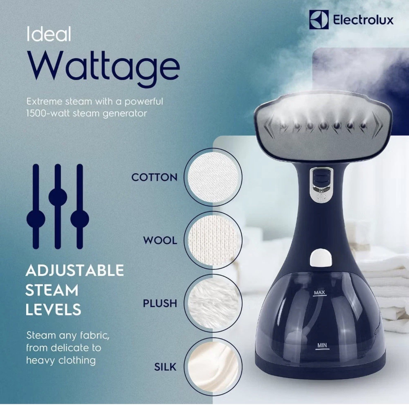 Electrolux Handheld Steamer Blue