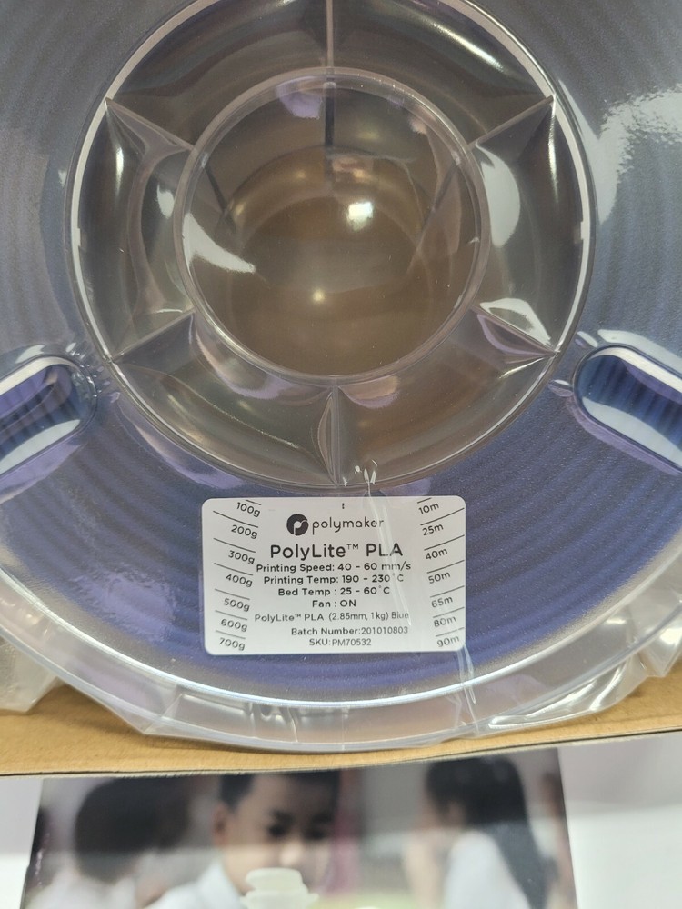 Polymaker PolyLite PLA Filament for 3D Printer BLUE PM70532 (2.85mm / 1000g)