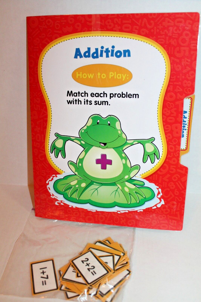 Addition Facts Practice Math Center Activity Folder Game Grades 1-2