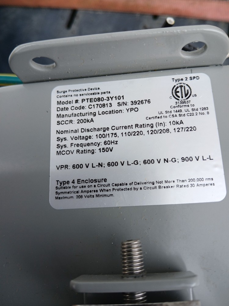 surge protective device, electrical data base power surge device