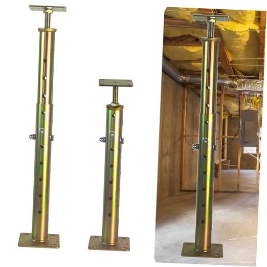 House Floor Jacks Post Pole for Leveling, 18-35 18"-35" ( 2PC ) Galvanized