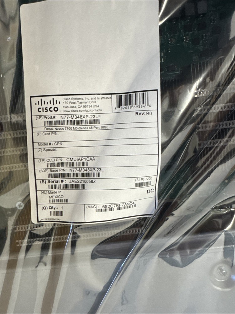 New Open Box Cisco N77-M348XP-23L