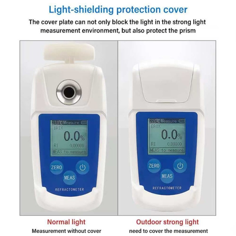 Handheld Digital Sugar Refractometer Battery Operated Backlight Screen Sugar